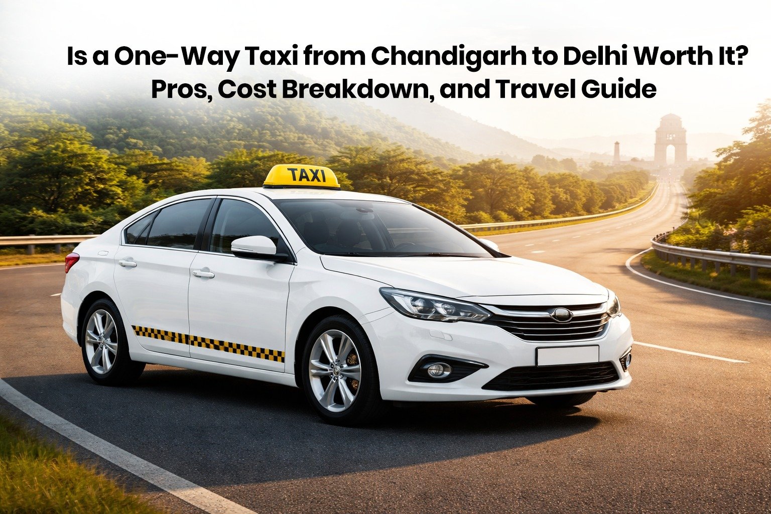 Is a One-Way Taxi from Chandigarh to Delhi Worth It? Pros, Cost Breakdown, and Travel Guide